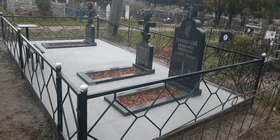Полное оформление могилы на три захоронения