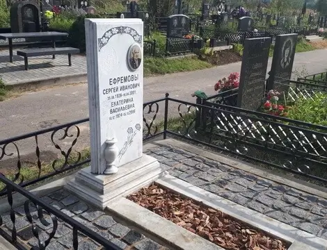Ремонт и восстановление могилы с мраморным памятником